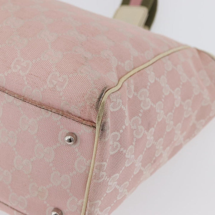 Gucci Web Handle Buckle Tote GG Canvas