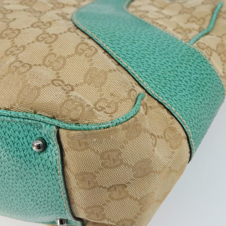 Gucci Vintage Ring Tote GG Canvas with Leather