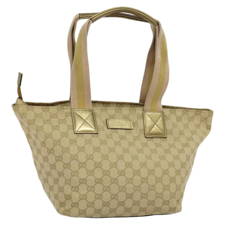 Gucci Web Zip Tote GG Canvas