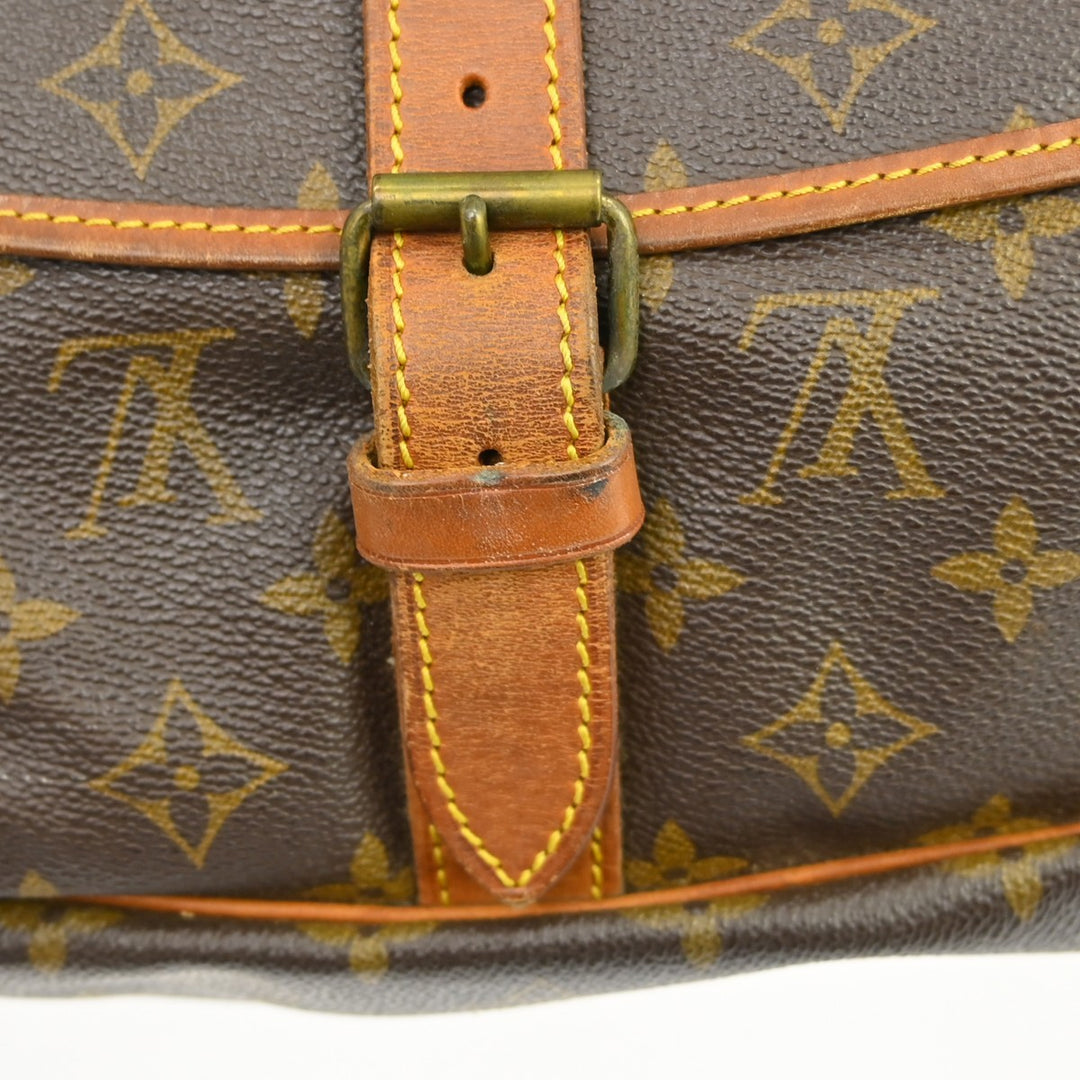 Louis Vuitton Saumur Handbag Monogram Canvas