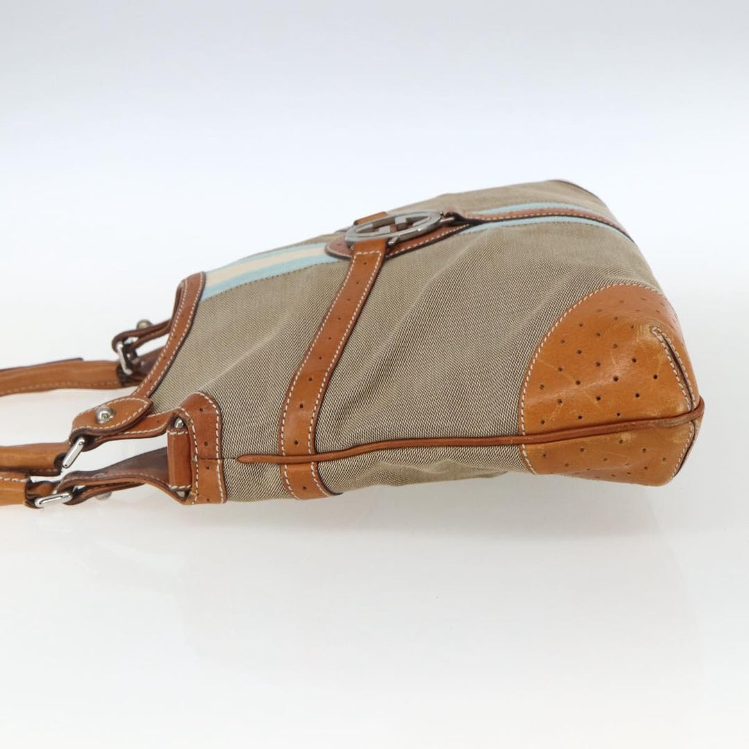 Gucci Reins Web Shoulder Bag Canvas