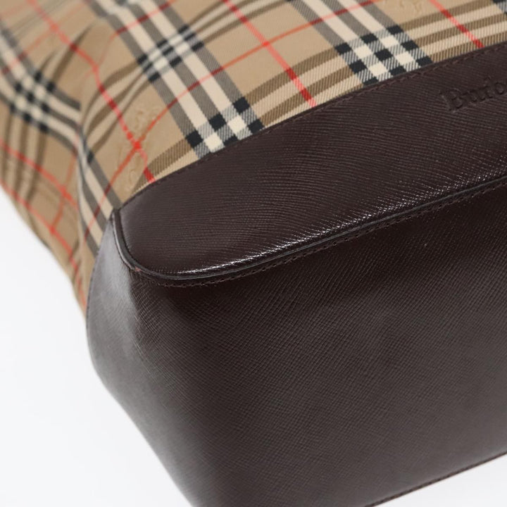 Burberry Nova Check Tote Canvas and Leather