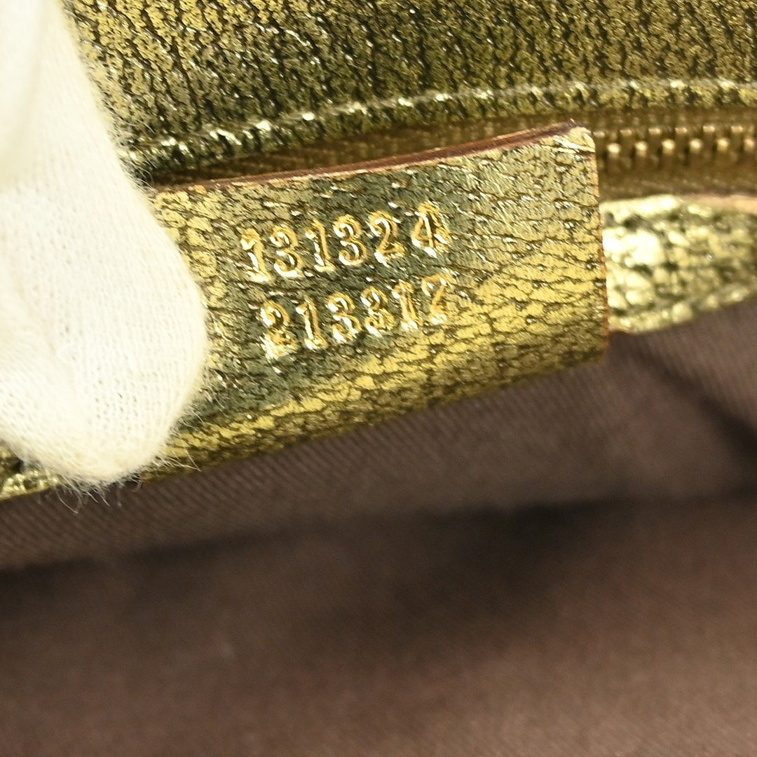 Gucci Belted Bucket Tote GG Canvas with Leather