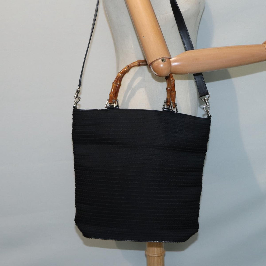 Gucci Vintage Bamboo Handle Bag Nylon