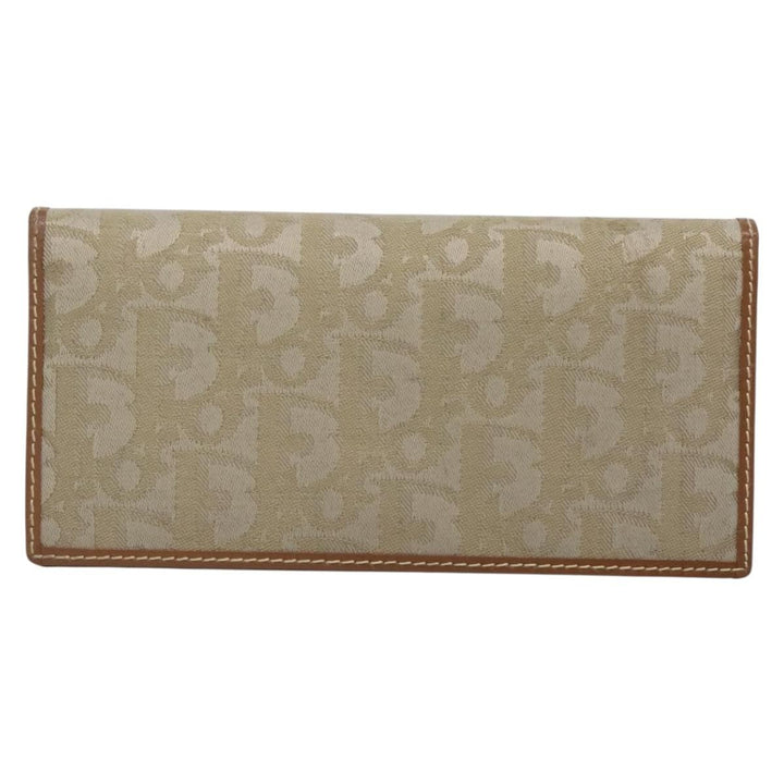 Christian Dior Trotter French Wallet Diorissimo Canvas