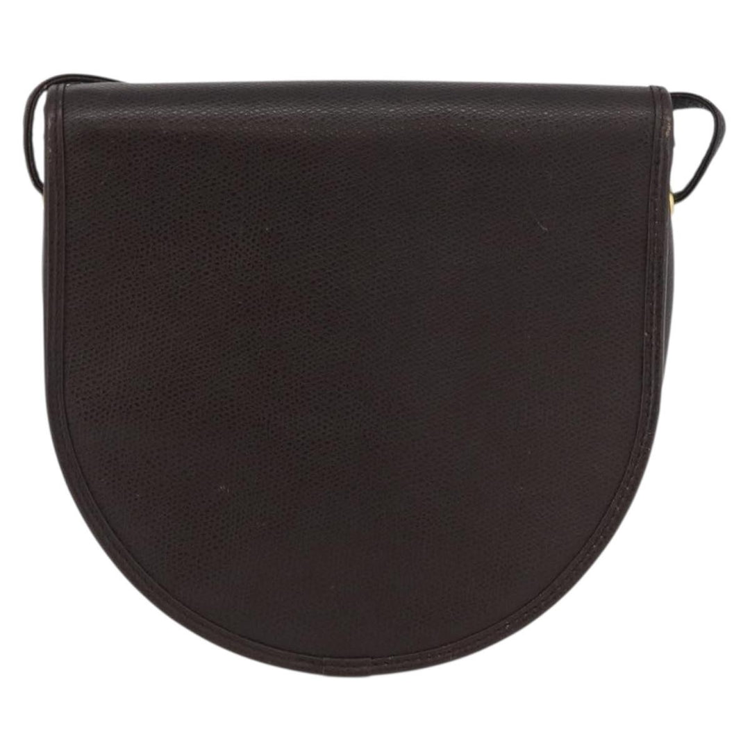 Christian Dior Vintage CD Logo Shoulder Bag Leather