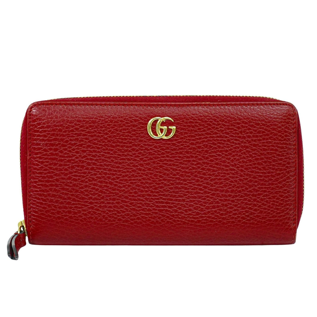 Gucci GG Marmont Zip Around Wallet Leather