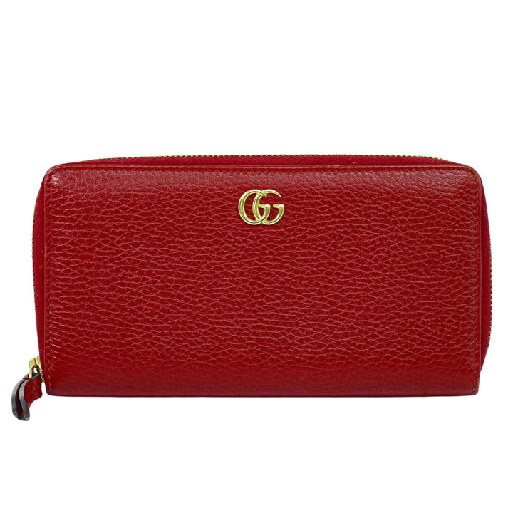 Gucci GG Marmont Zip Around Wallet Leather