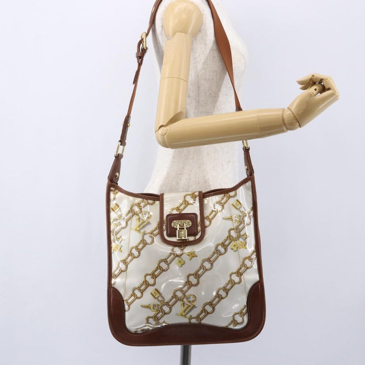 Louis Vuitton Charms Musette Handbag PVC Over Printed Silk