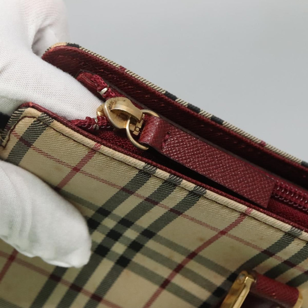 Burberry Nova Check Tote Canvas and Leather
