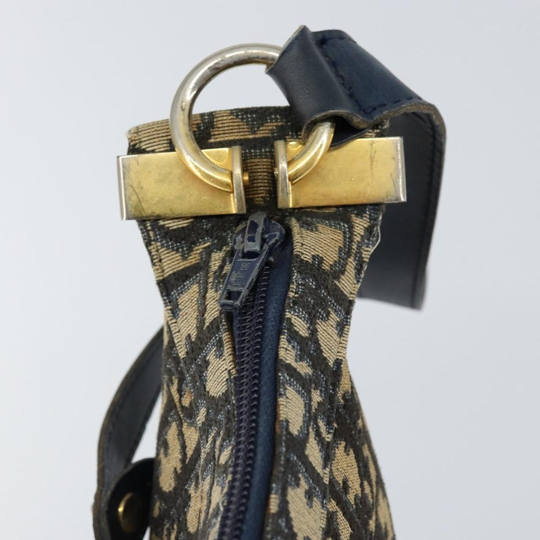 Christian Dior Vintage Trotter Shoulder Bag Canvas