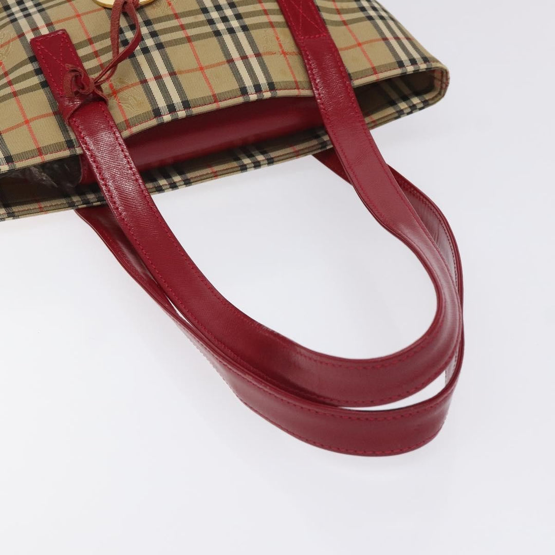 Burberry Nova Check Tote Canvas and Leather