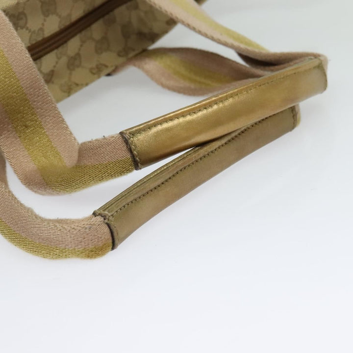 Gucci Web Zip Tote GG Canvas