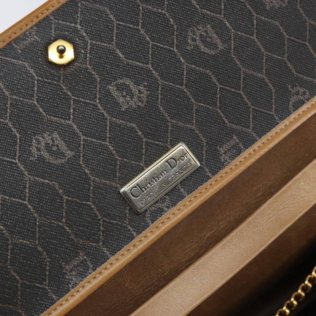 Christian Dior Vintage Honeycomb chain Canvas