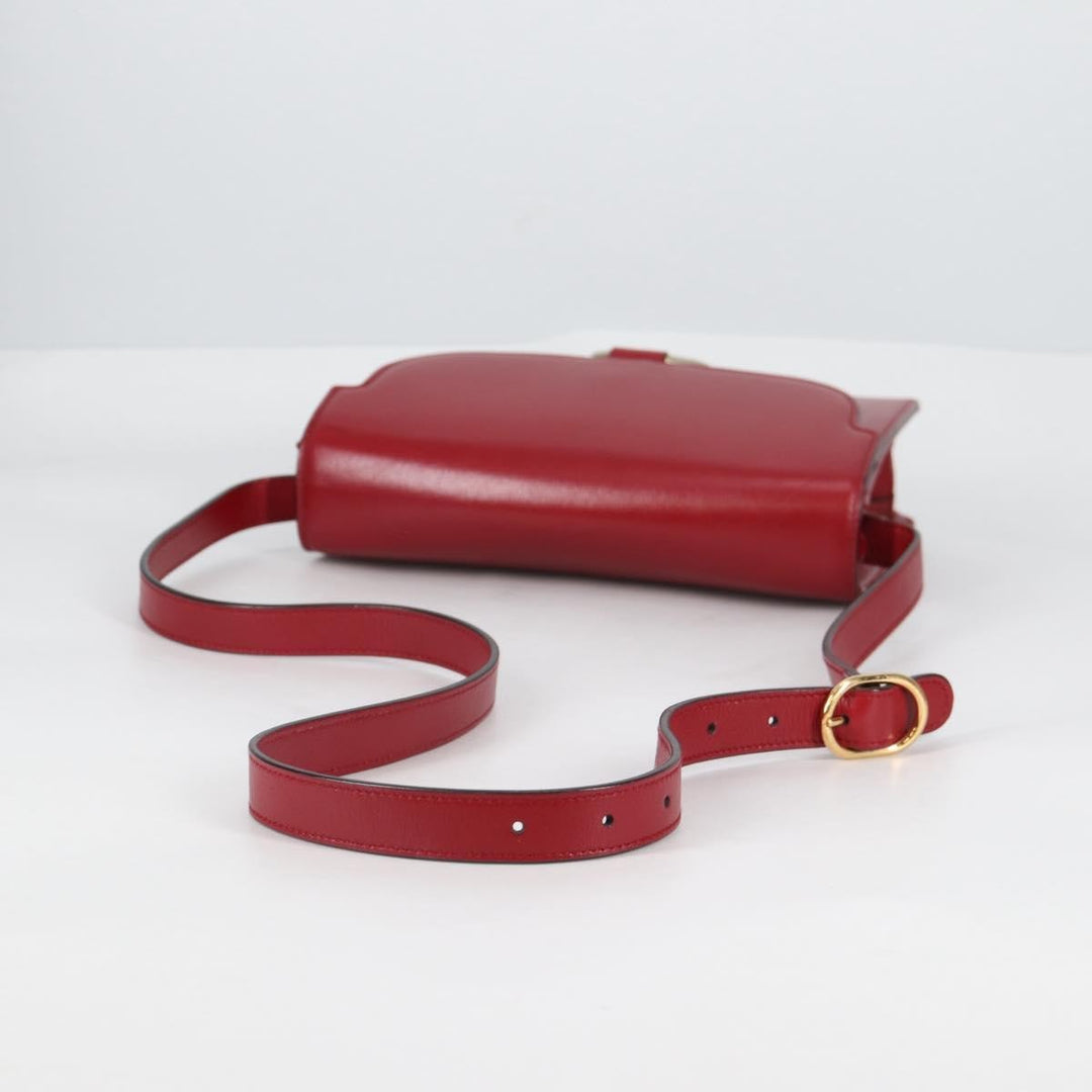 Gucci GG Ring Shoulder Bag Leather