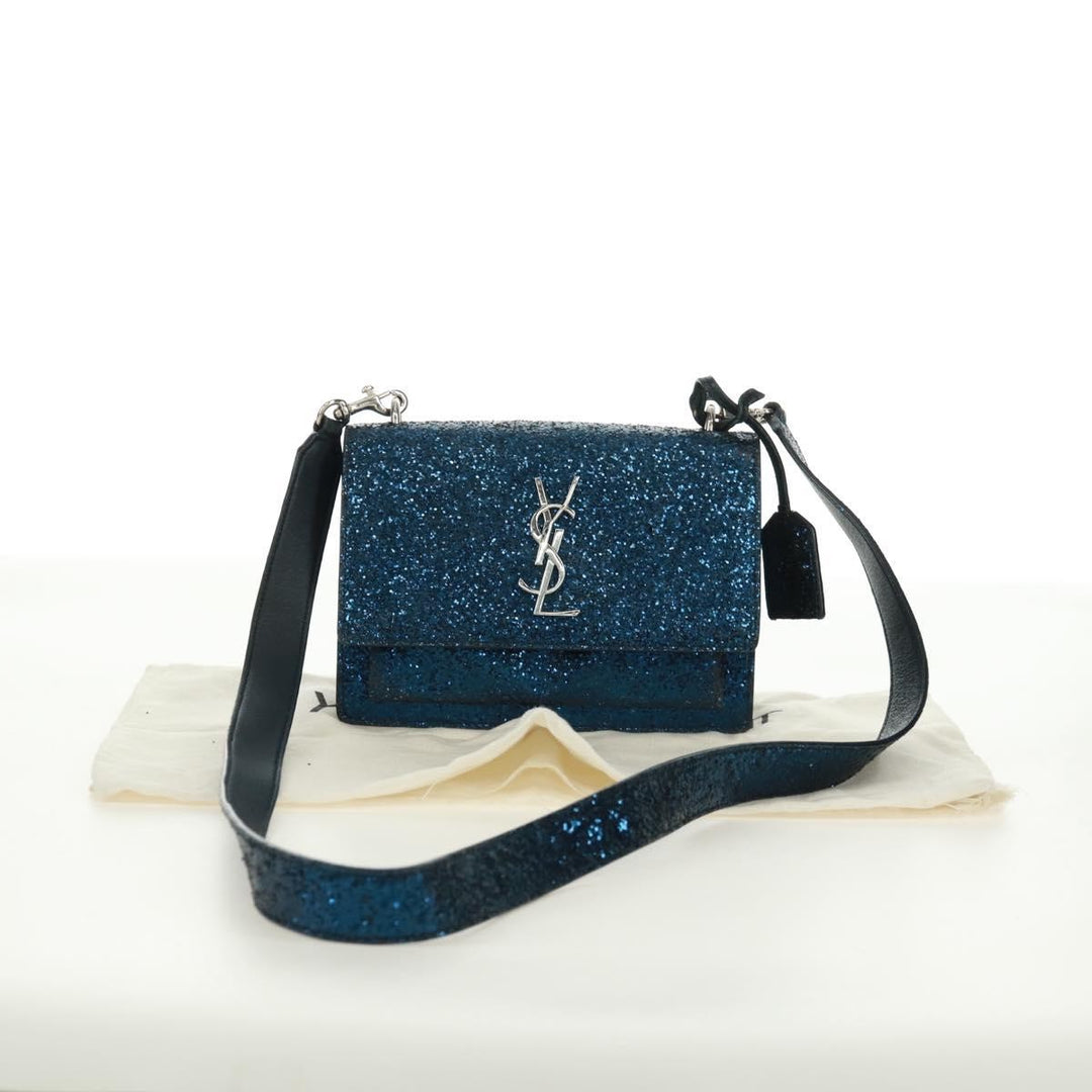Saint Laurent Sunset Satchel Glitter