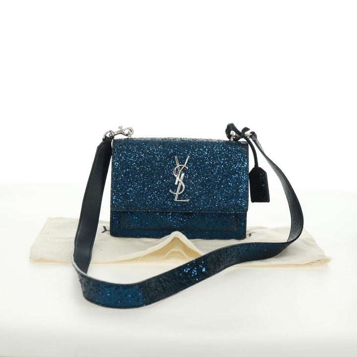 Saint Laurent Sunset Satchel Glitter