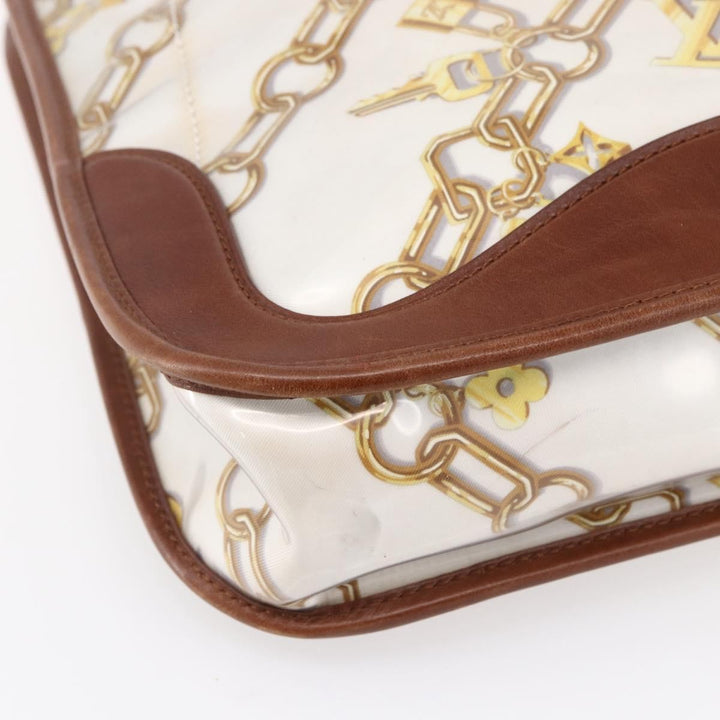 Louis Vuitton Charms Musette Handbag PVC Over Printed Silk