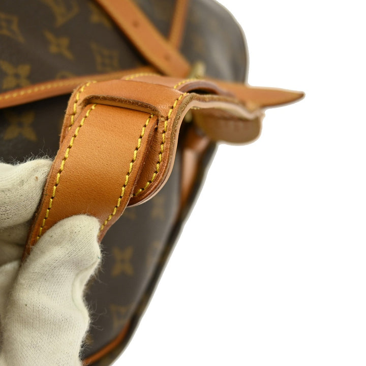 Louis Vuitton Saumur Handbag Monogram Canvas