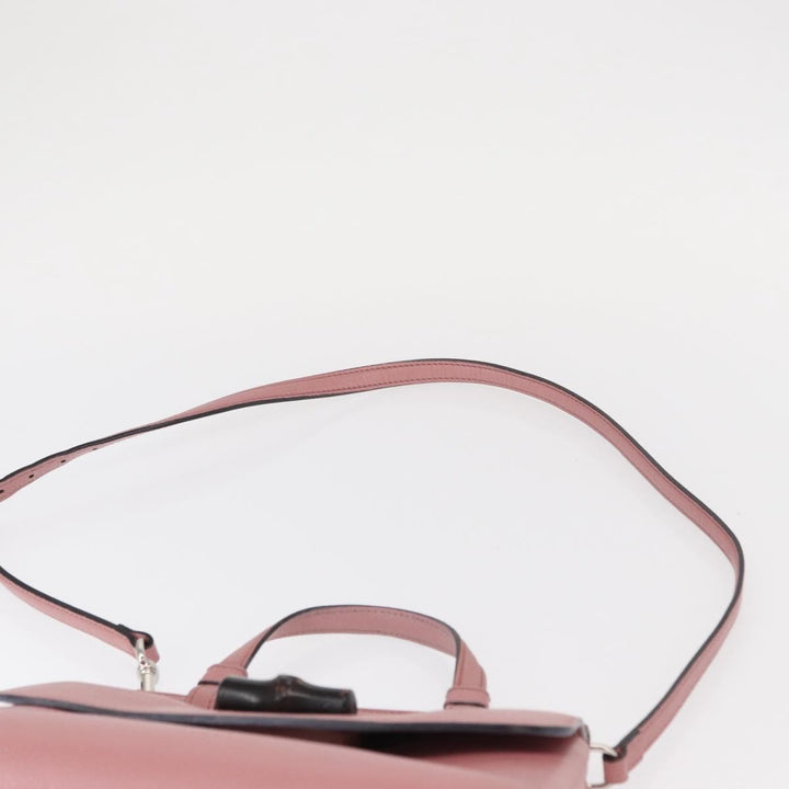 Gucci Bamboo Daily Top Handle Bag Leather