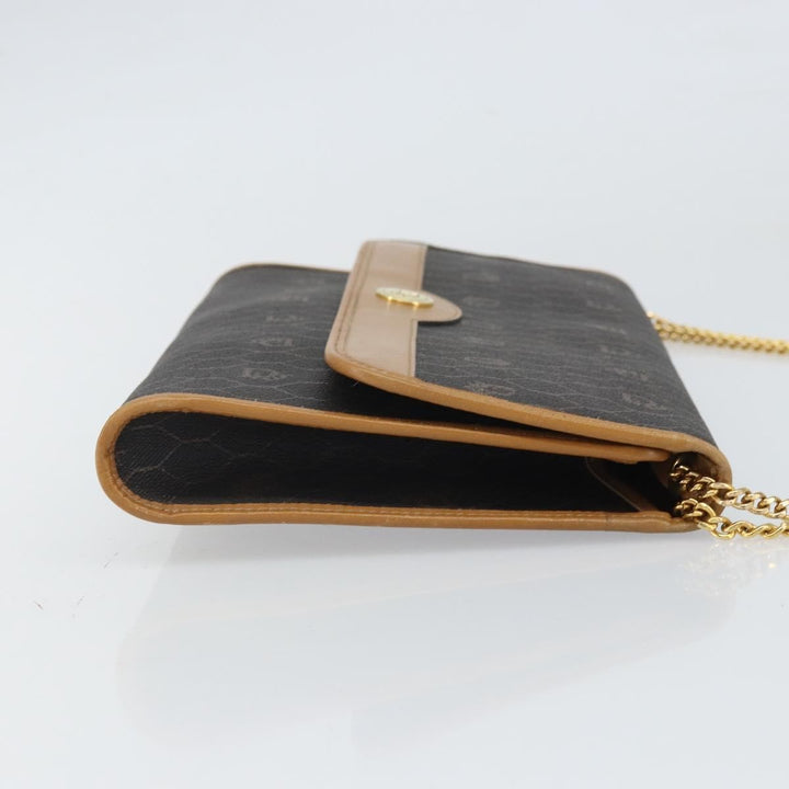 Christian Dior Vintage Honeycomb chain Canvas