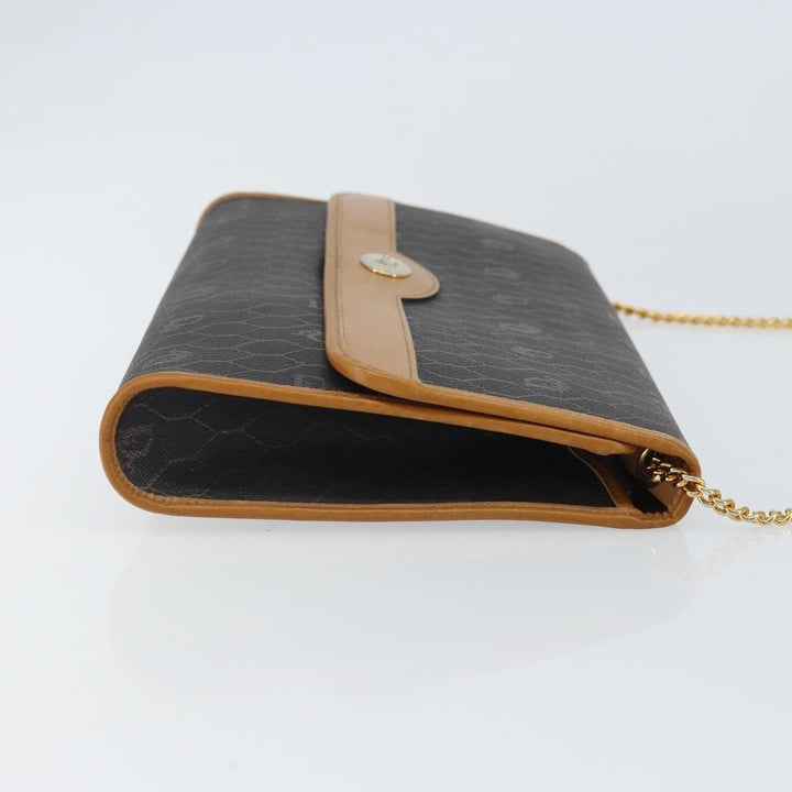 Christian Dior Vintage Honeycomb chain Canvas