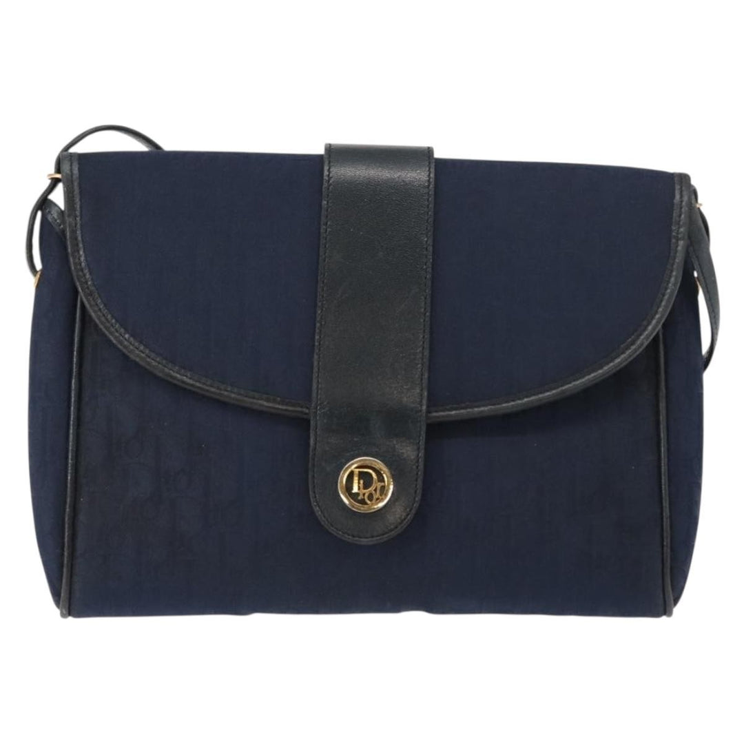 Christian Dior Vintage Trotter Shoulder Bag Canvas