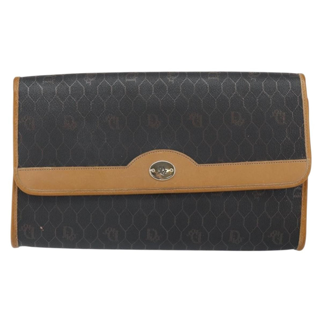 Christian Dior Vintage Honeycomb chain Canvas