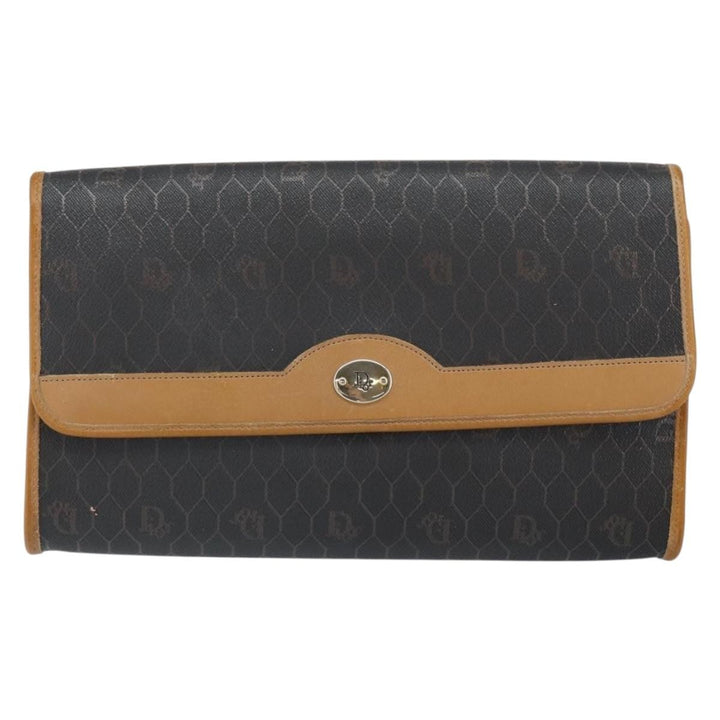Christian Dior Vintage Honeycomb chain Canvas