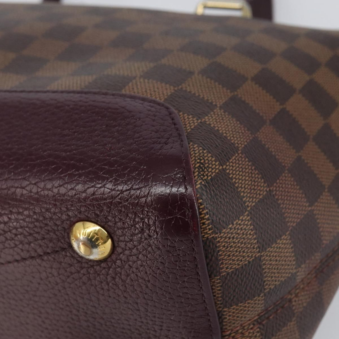 Louis Vuitton Hyde Park Handbag Damier with Leather