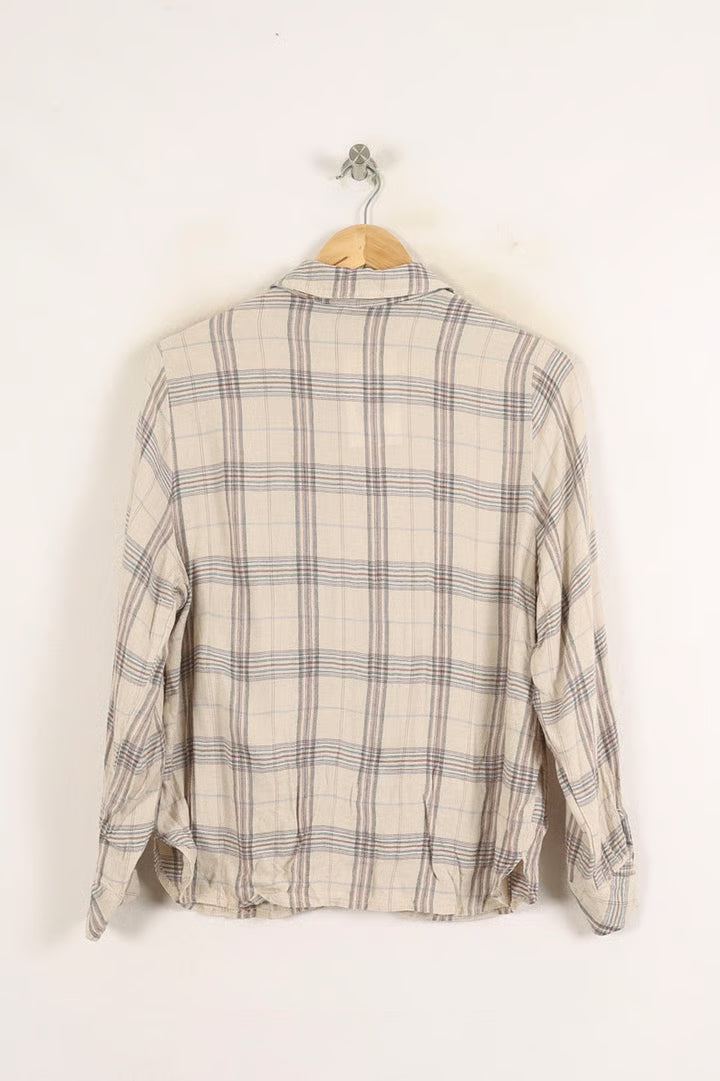 Chemise À Carreaux Beige et Gris - Taille XL/42