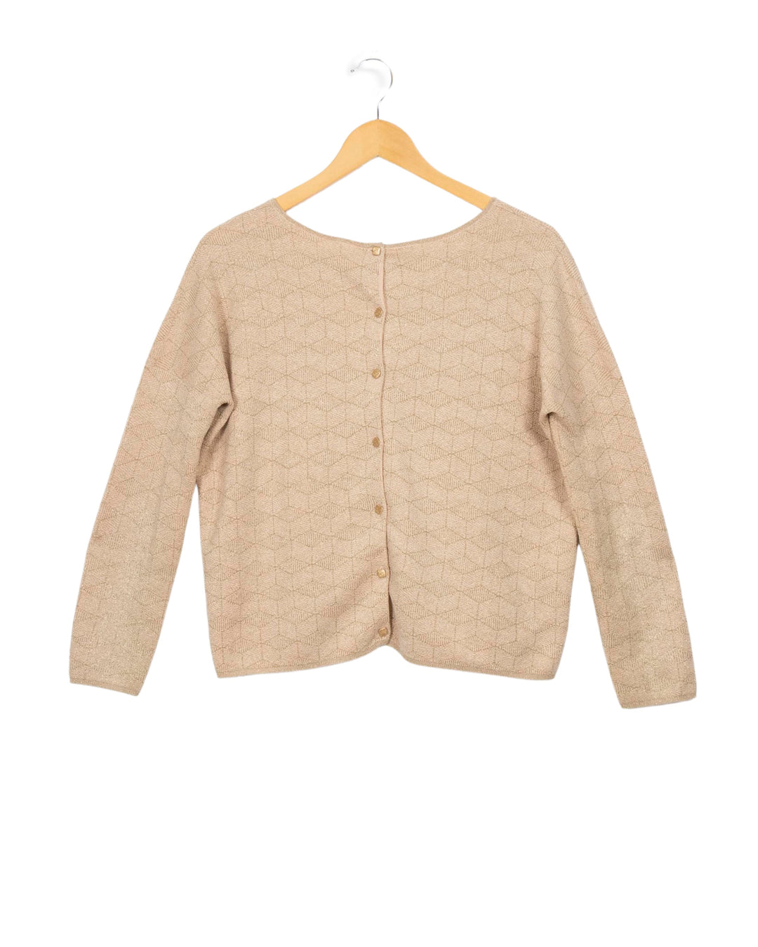 Pink and beige sweater - S