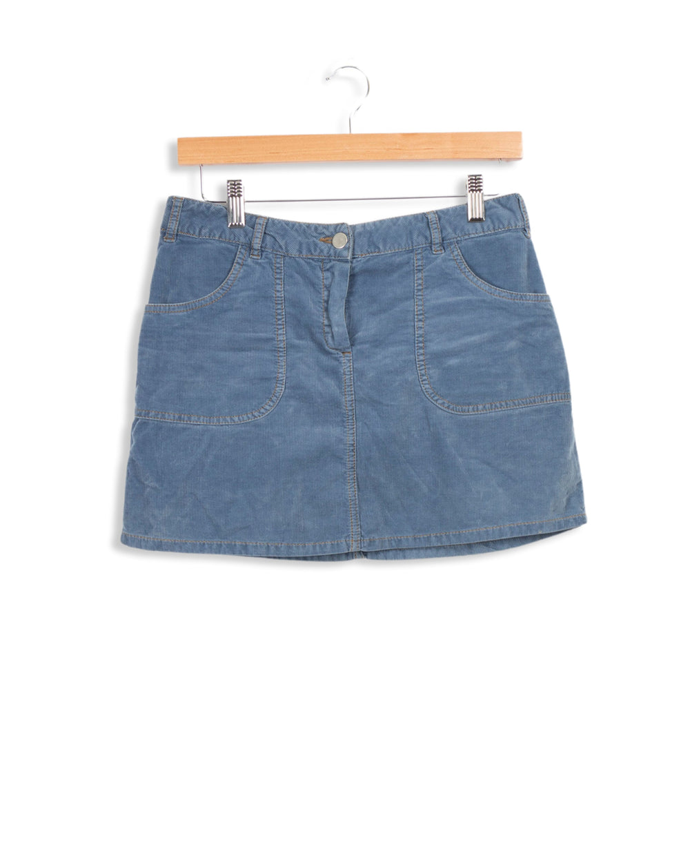 Jupe en velours bleu - S