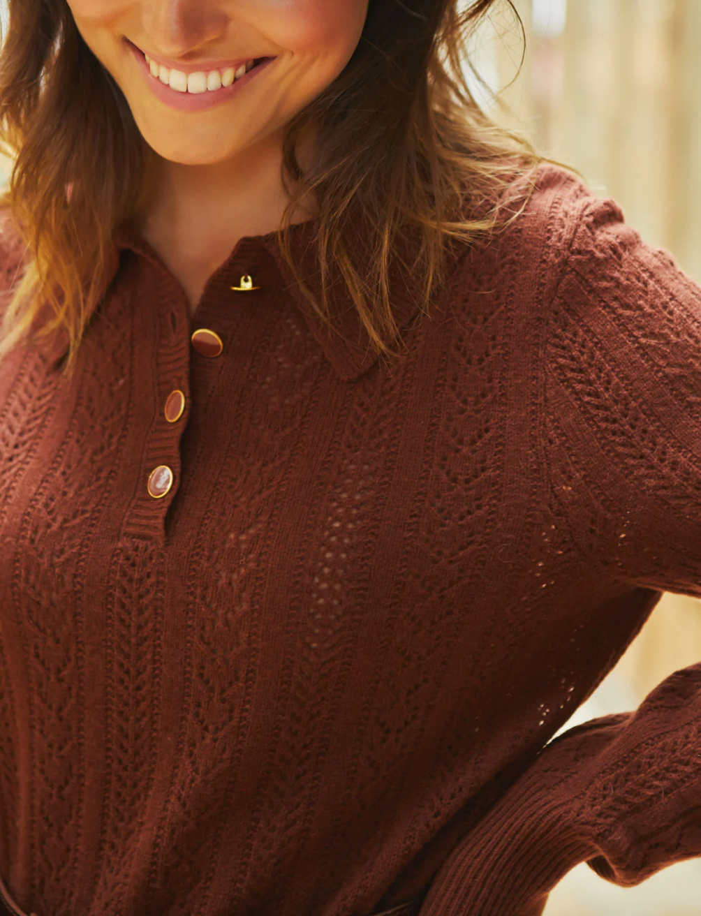 Pull Marron - S