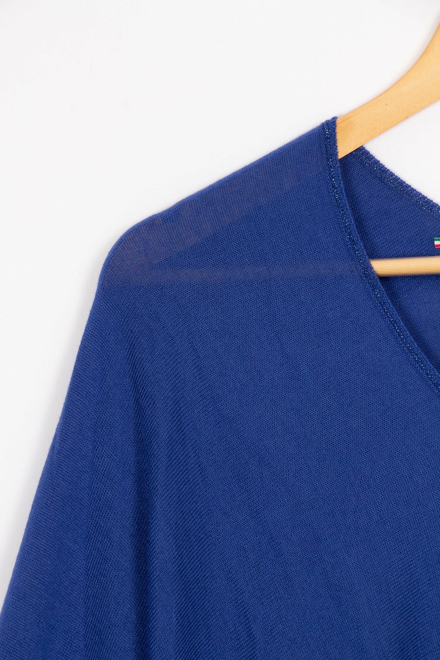 Pull bleu long - T1