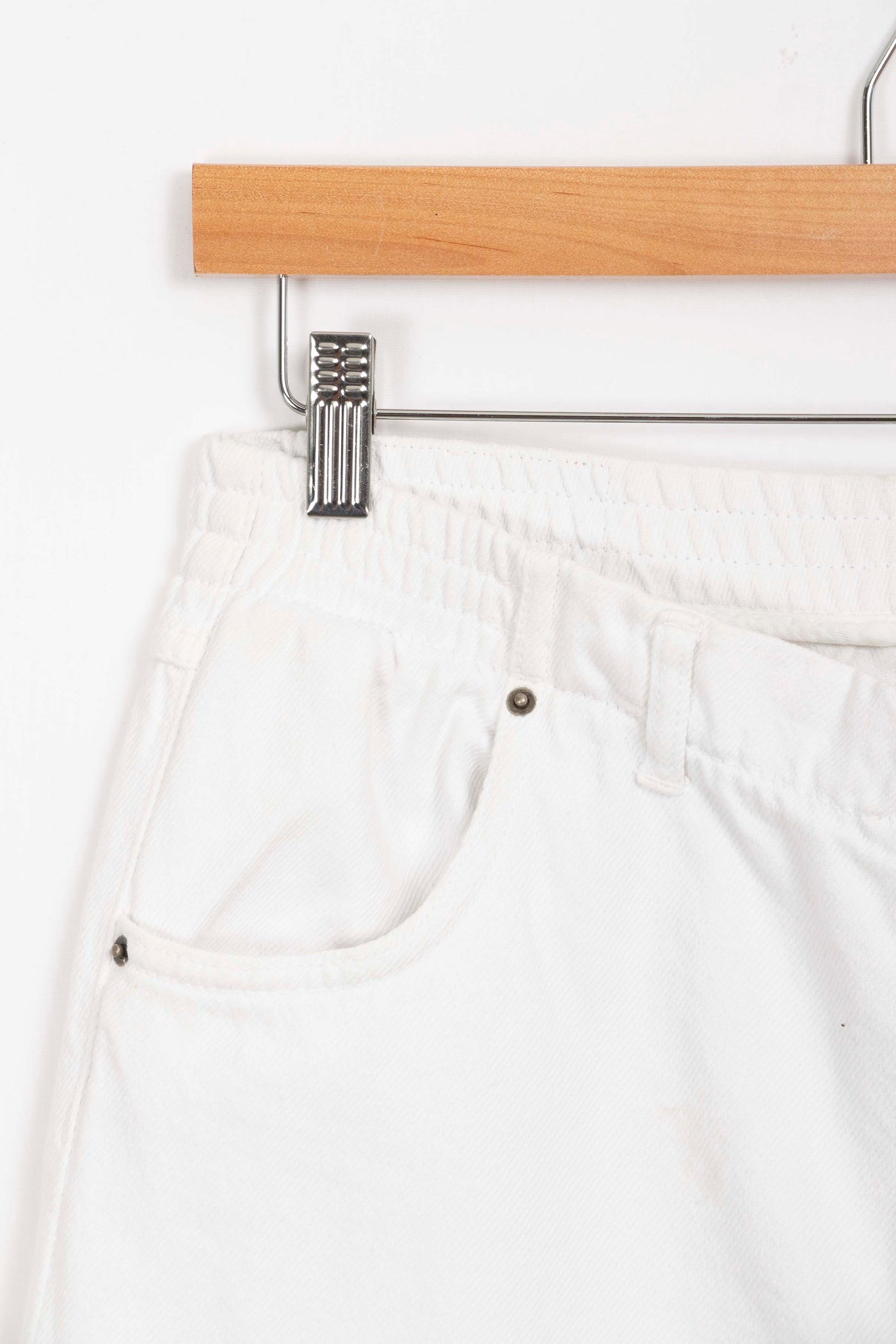 Pantalon droit blanc American Vintage - L