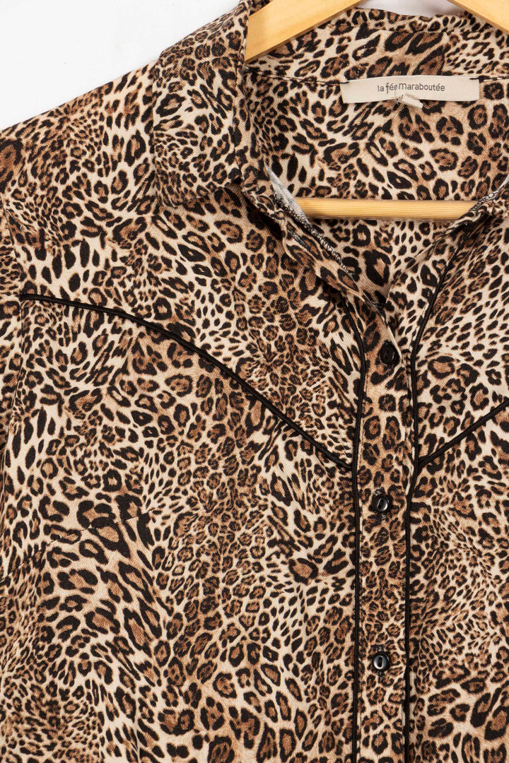 La Fée Maraboutée leopard print shirt - 38