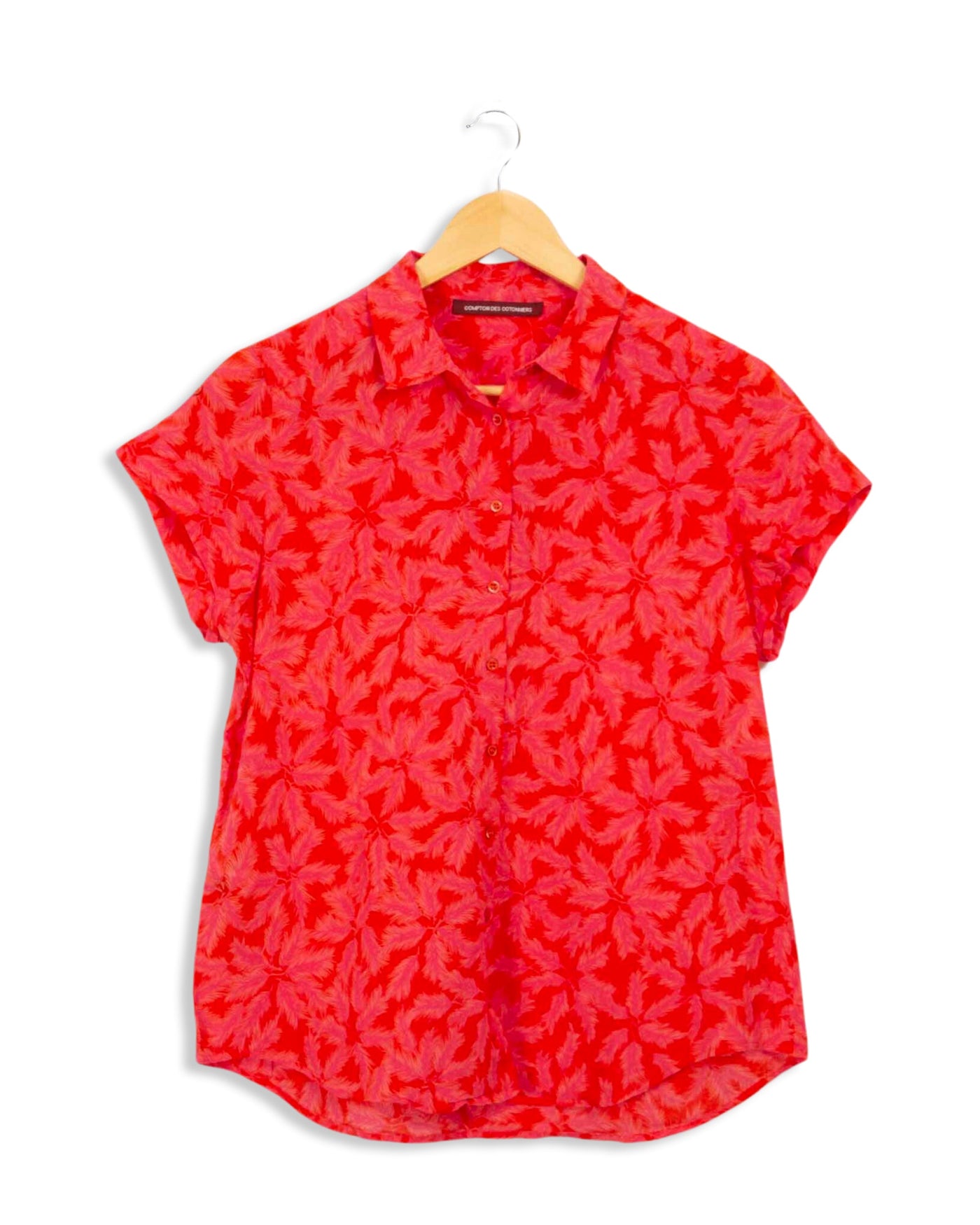 Chemise rouge avec des motifs rose Comptoir des Cotonniers - 44