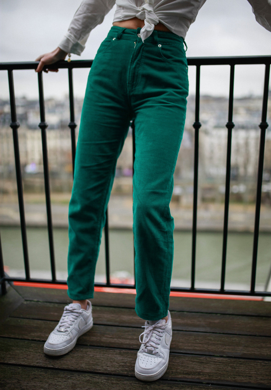 Green Mom Pants - 36