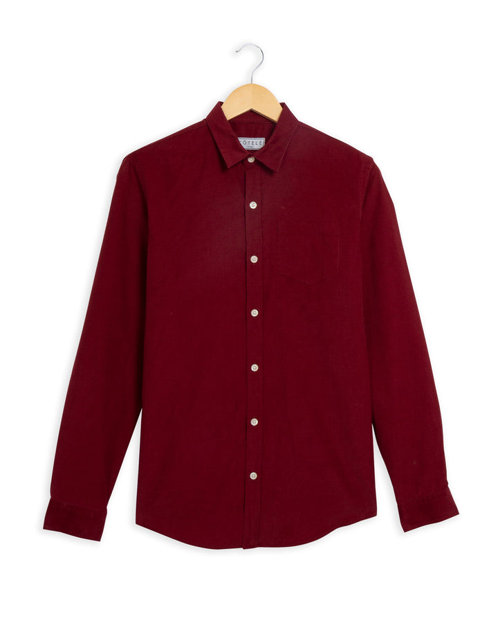 Chemise Milleraie mixte Bordeaux - XS