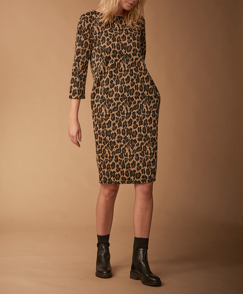 Robe à motifs léopard La Fée Maraboutée - 36
