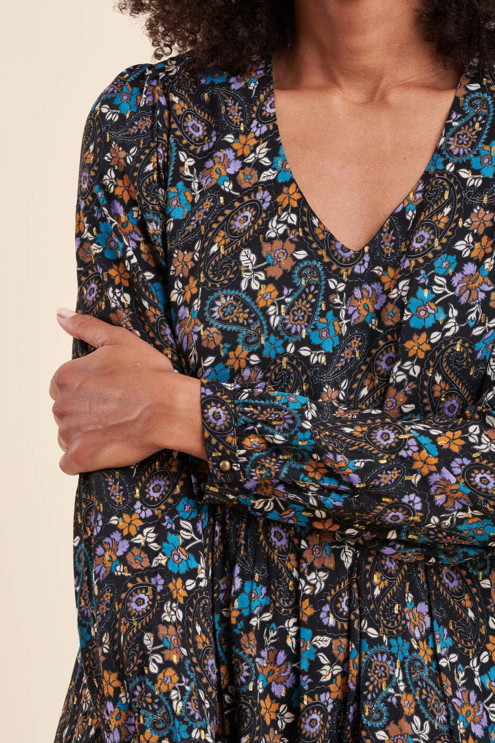 Short floral print dress - 42