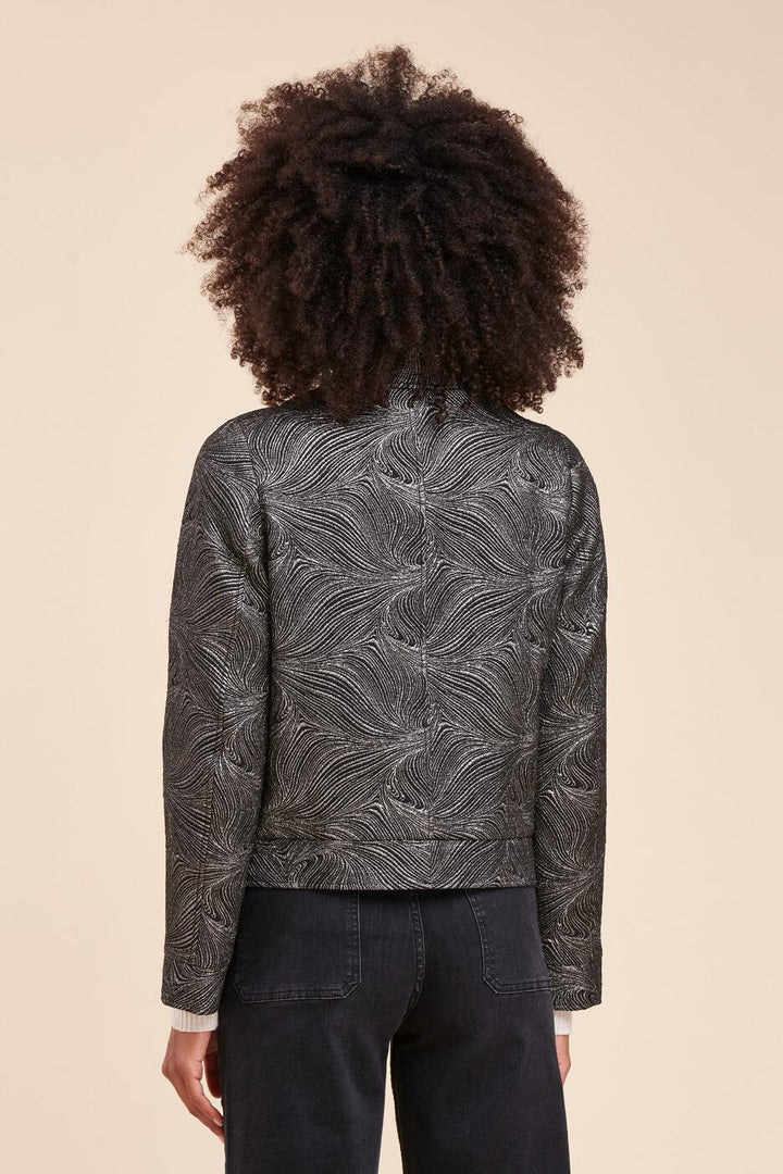 Short jacquard fabric jacket - 42