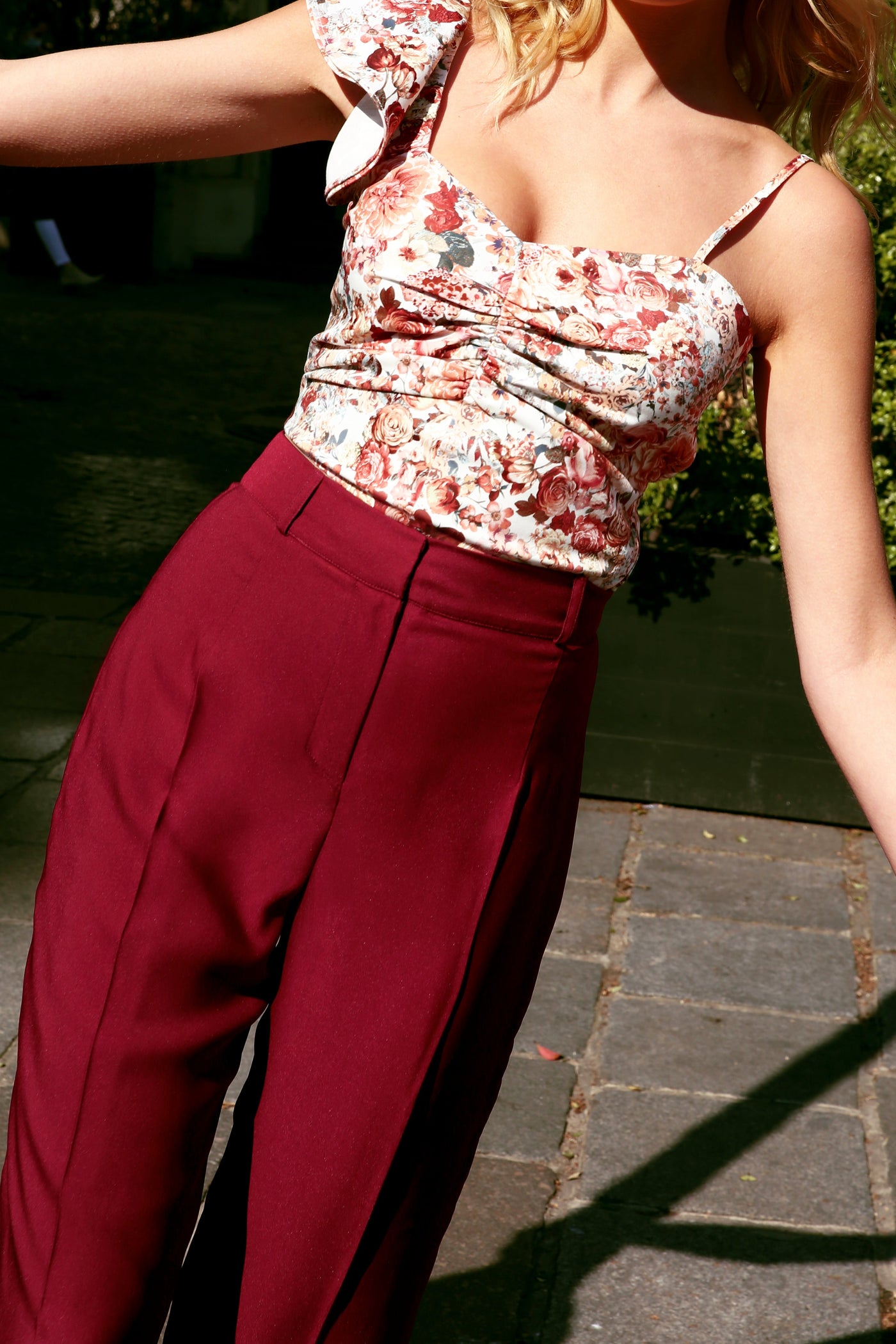Pantalon Romane bordeaux - 38