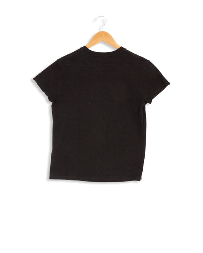 Tee-shirt noir à imprimé doré - XS