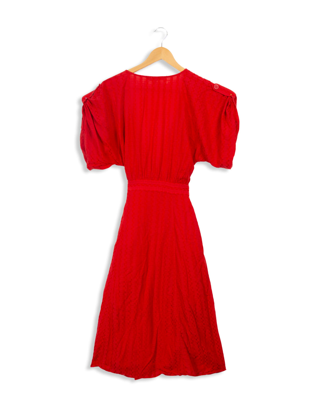 Red wrap dress - 34