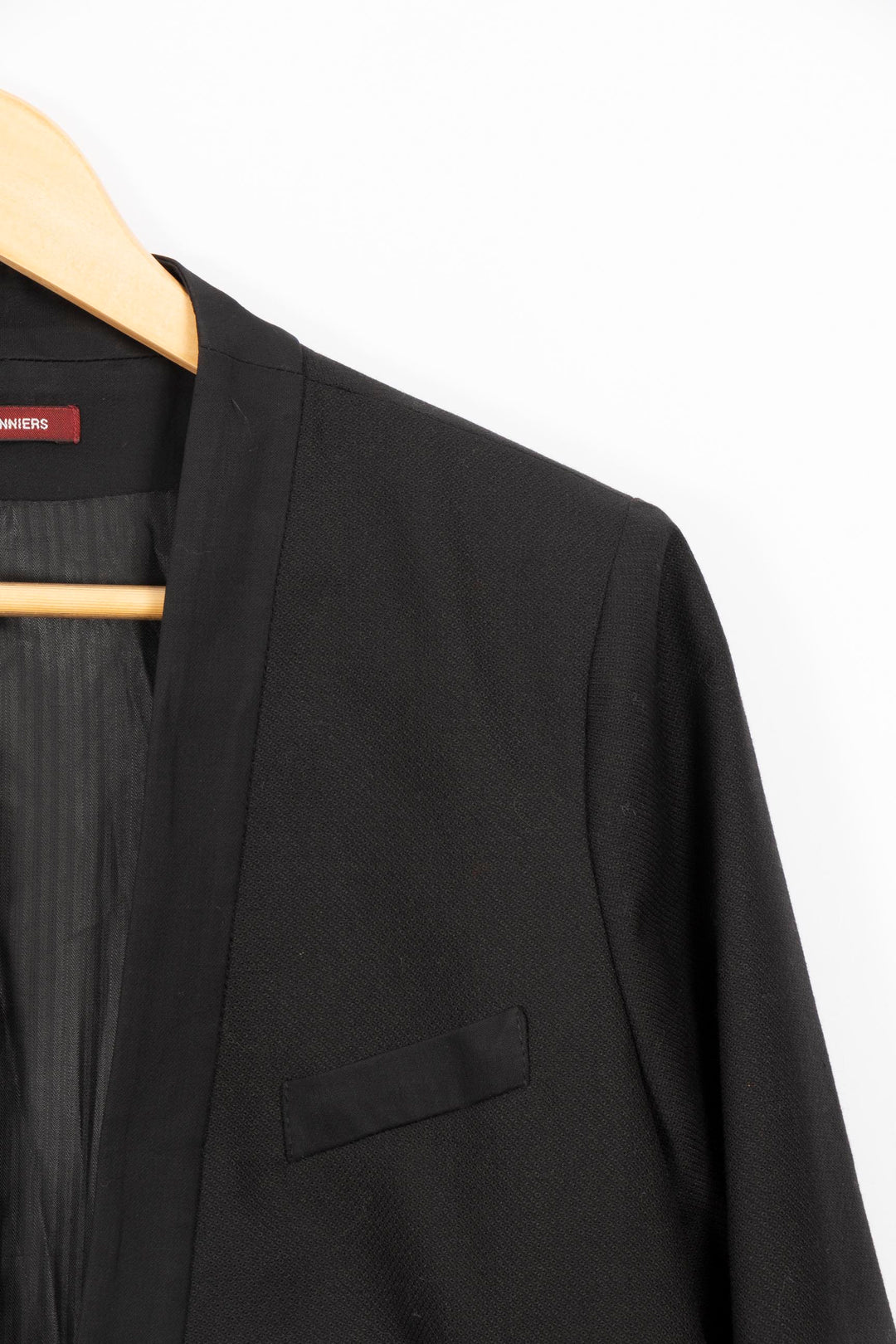 Plain black suit jacket - M
