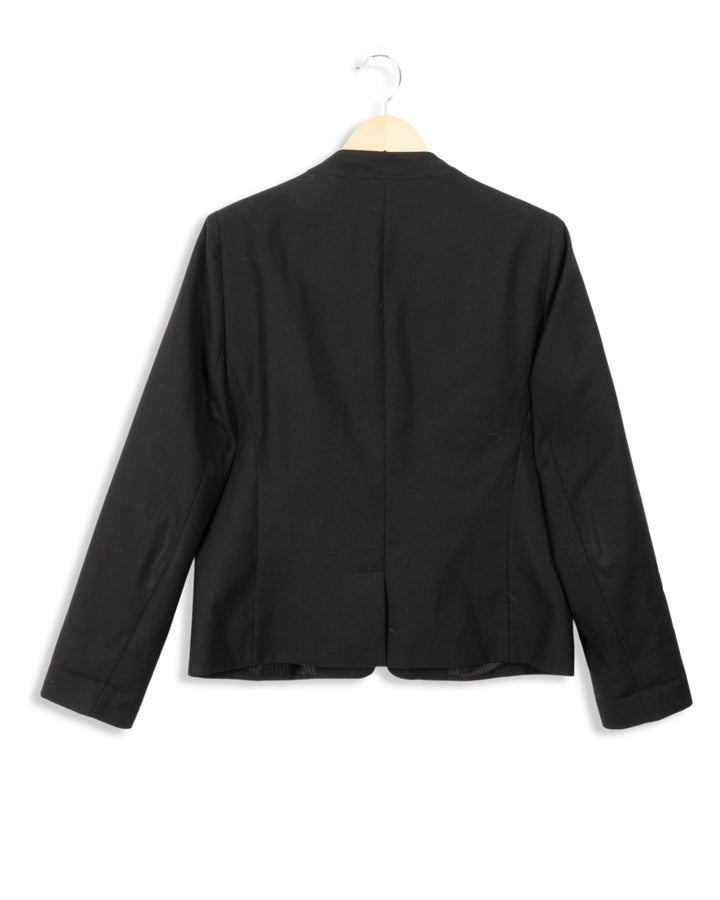 Plain black suit jacket - M