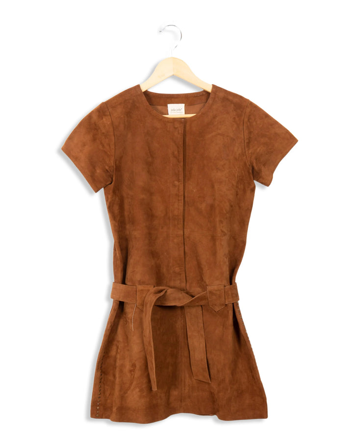 Robe en daim marron - XS