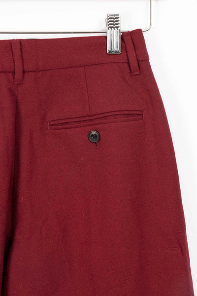 Pantalon large rouge - 34